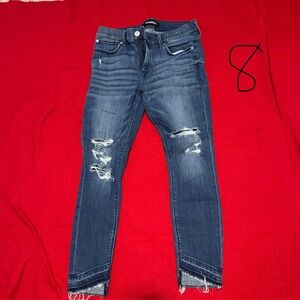 Express Dark Blue Skinny Jeans